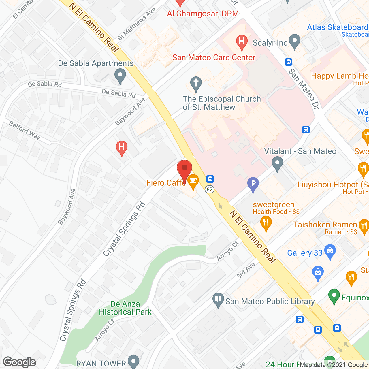 Care Indeed - San Mateo in google map