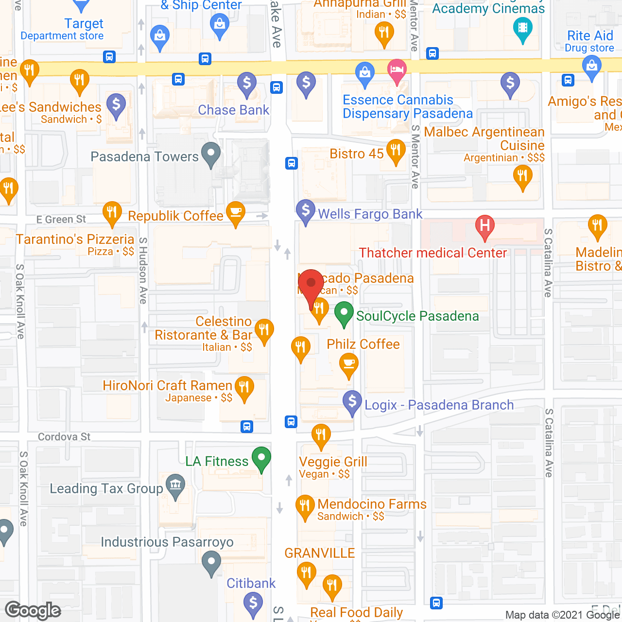 TheKey Pasadena in google map